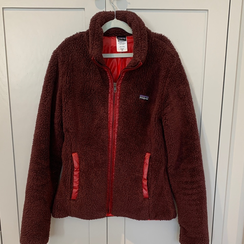 Patagonia Women's Red Brown Teddy Jacket